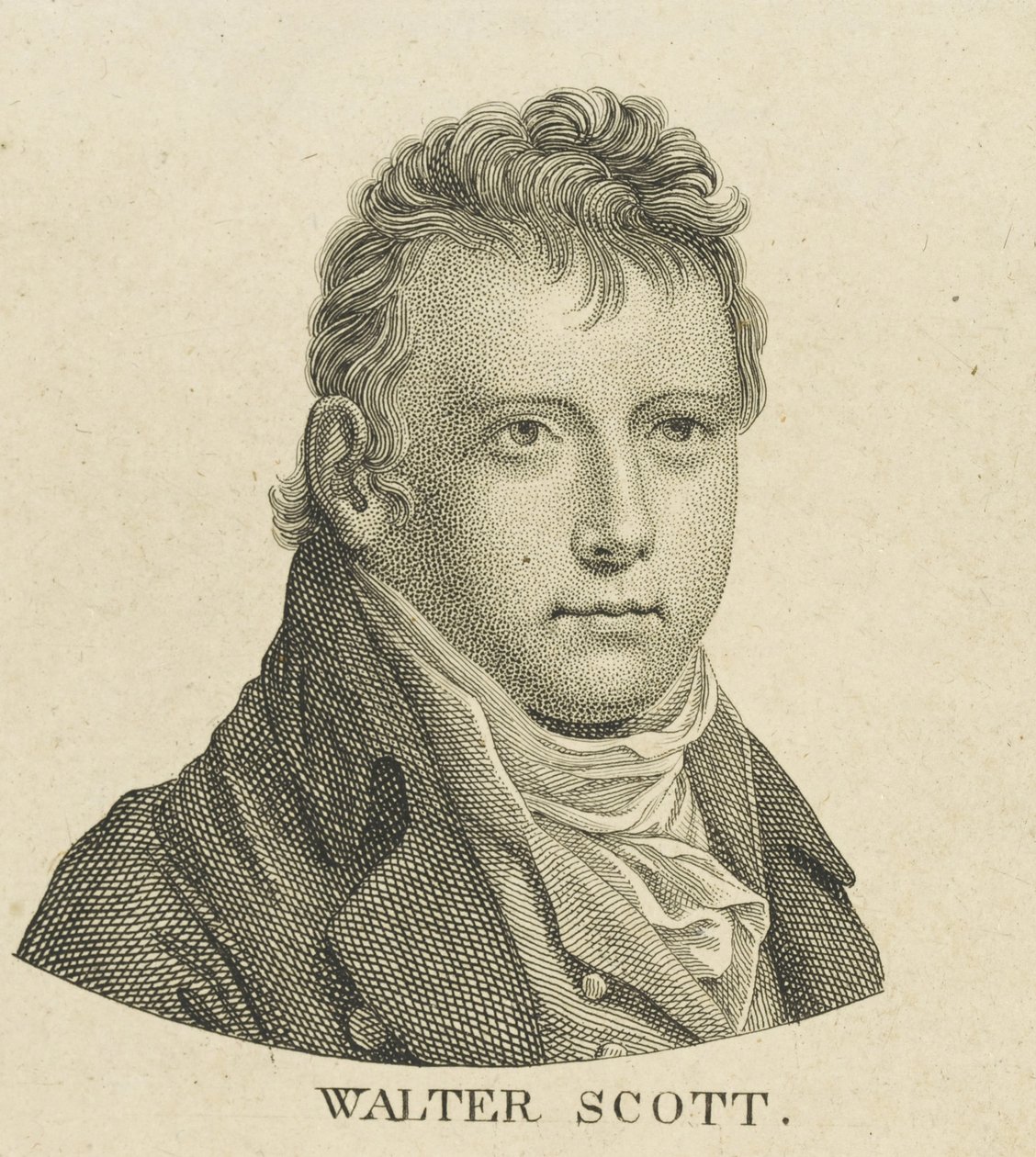 Retrato del novelista histórico y poeta Sir Walter Scott 1771-1832, c. 1800 de Unbekannt