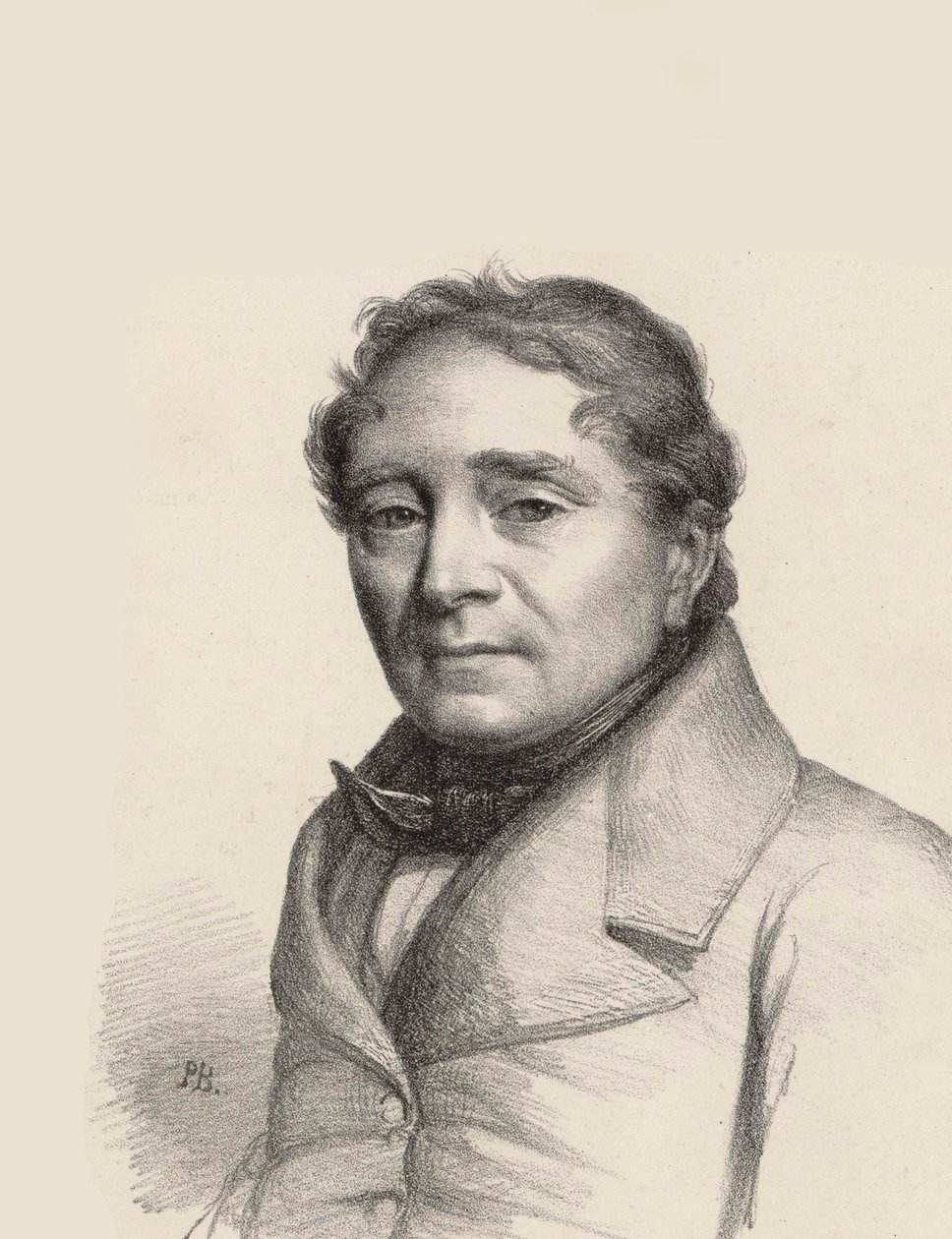 Retrato del cantante de ópera Louis Antoine Eléonore Ponchard 1787-1866 de Unbekannt