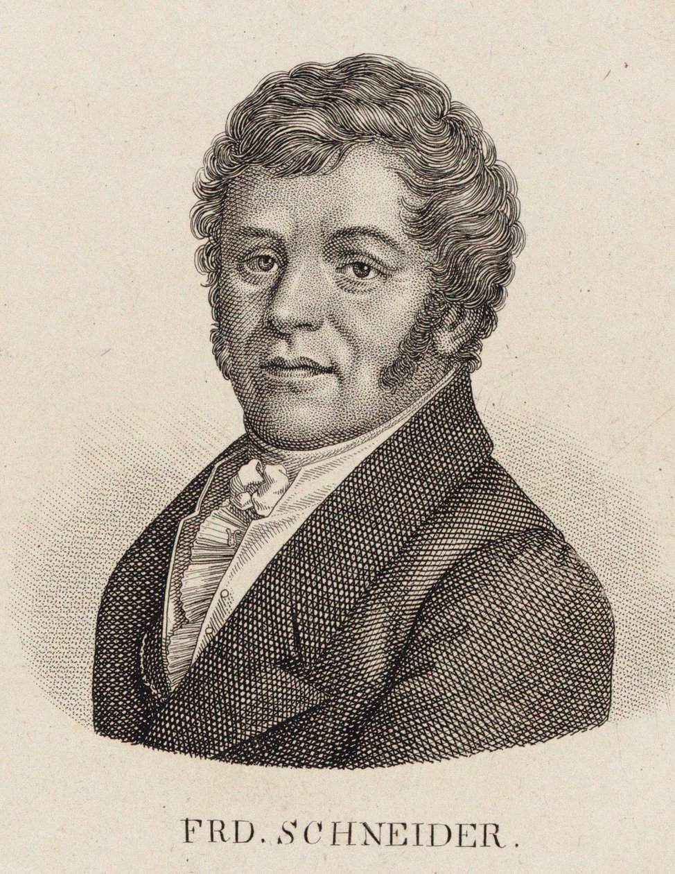 Retrato del organista y compositor Friedrich Schneider 1786-1853 de Unbekannt