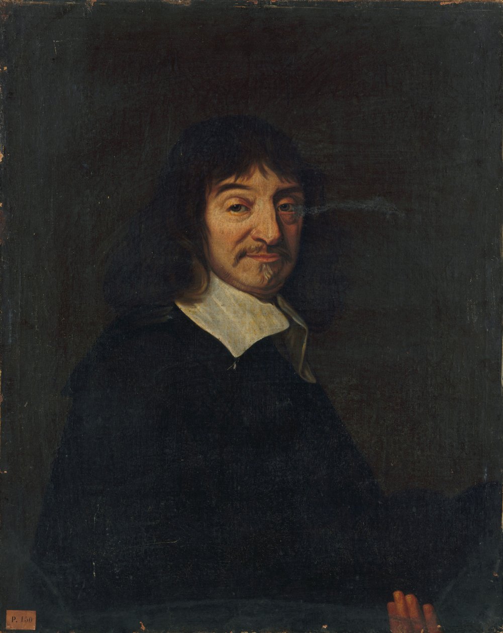 Retrato del filósofo René Descartes 1596-1650 de Unbekannt