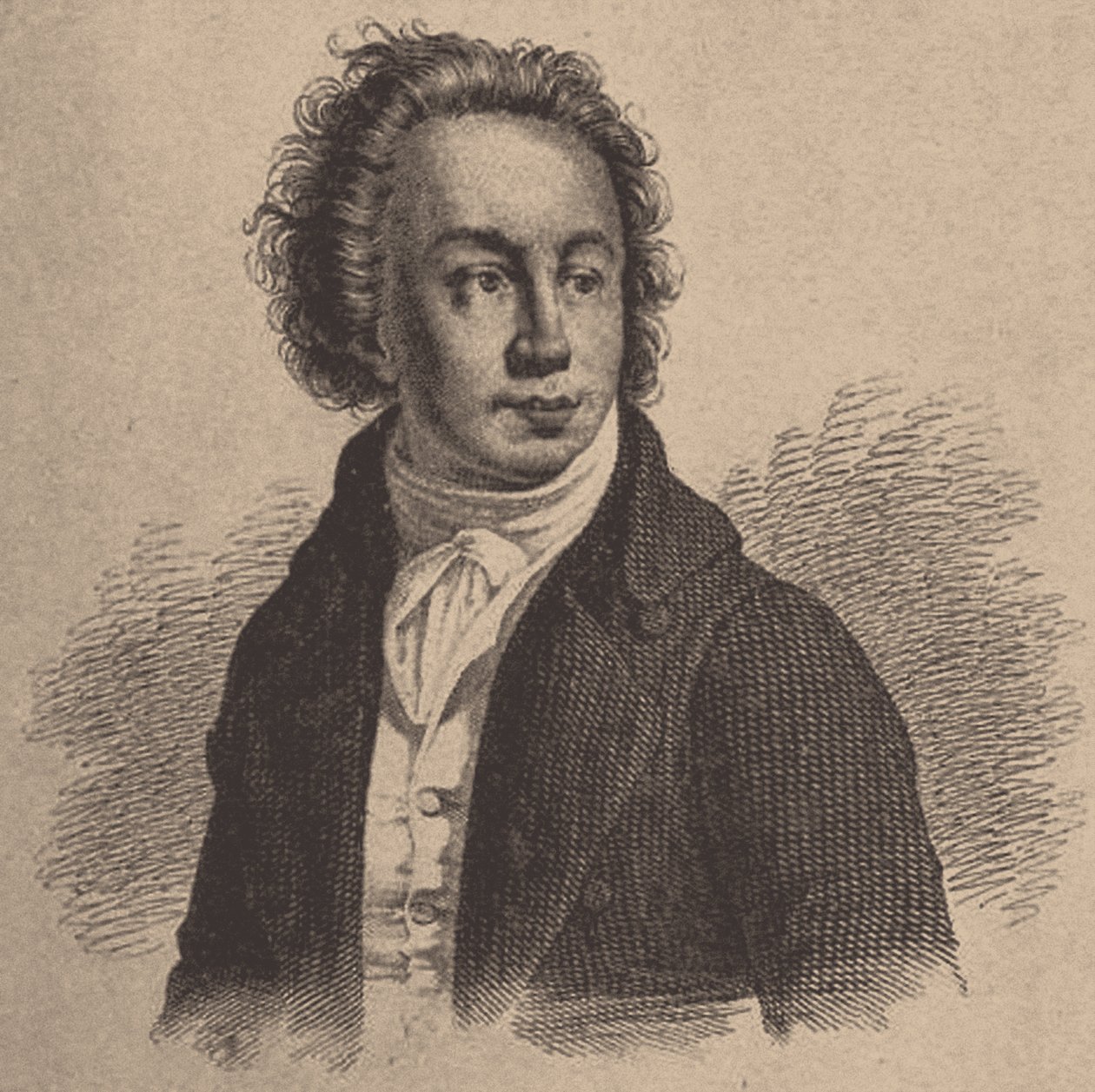 Retrato del poeta Iván S. Barkov 1732-1768, siglo XIX de Unbekannt