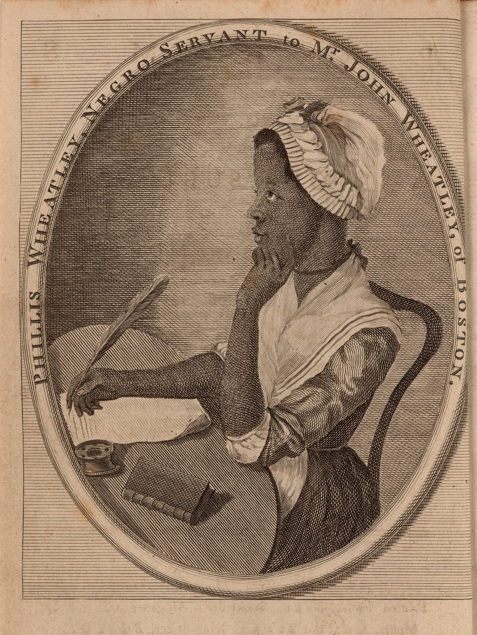 Retrato de la poeta Phillis Wheatley c.1753-1784, 1773 de Unbekannt