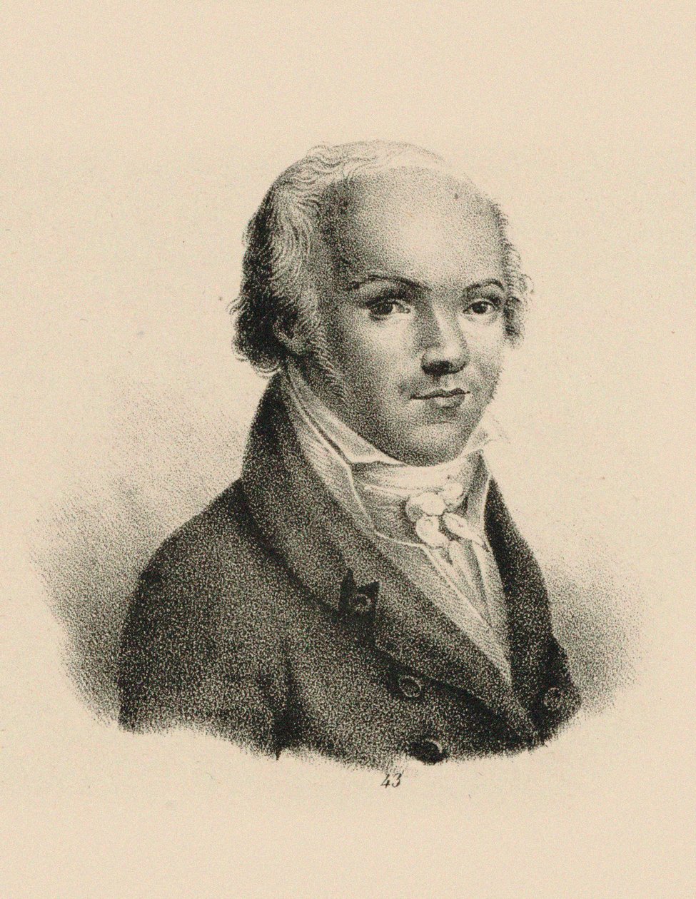 Retrato del violinista y compositor Andreas Romberg 1767-1821, c. 1815 de Unbekannt