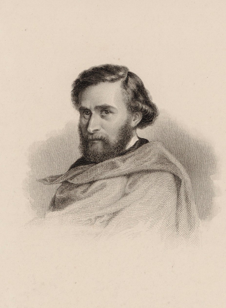 Retrato del violinista y compositor Anton Wallerstein 1813-1892 de Unbekannt