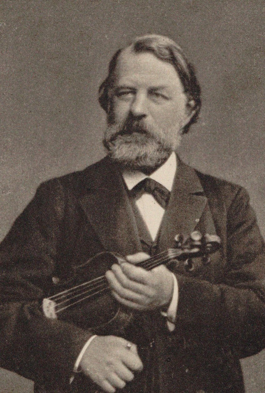 Retrato del violinista y compositor Joseph Joachim 1831-1907 de Unbekannt