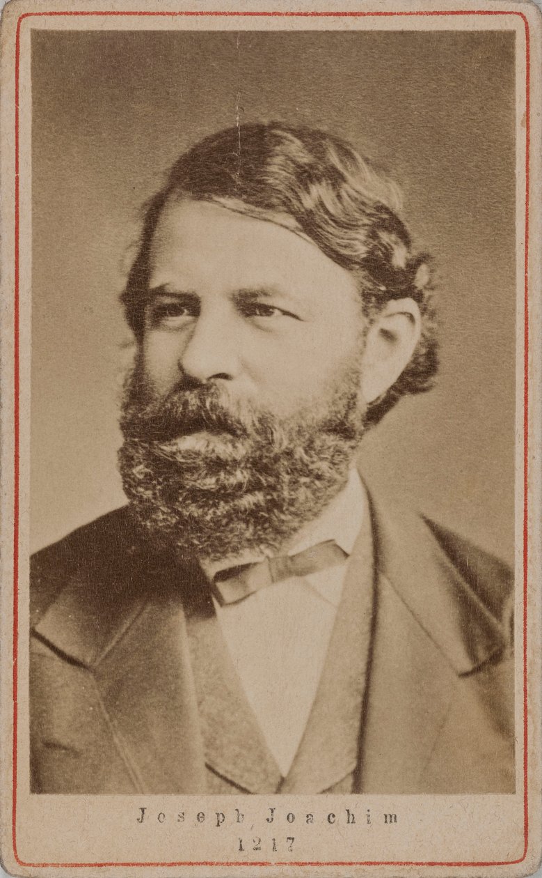 Retrato del violinista y compositor Joseph Joachim, 1870s de Unbekannt