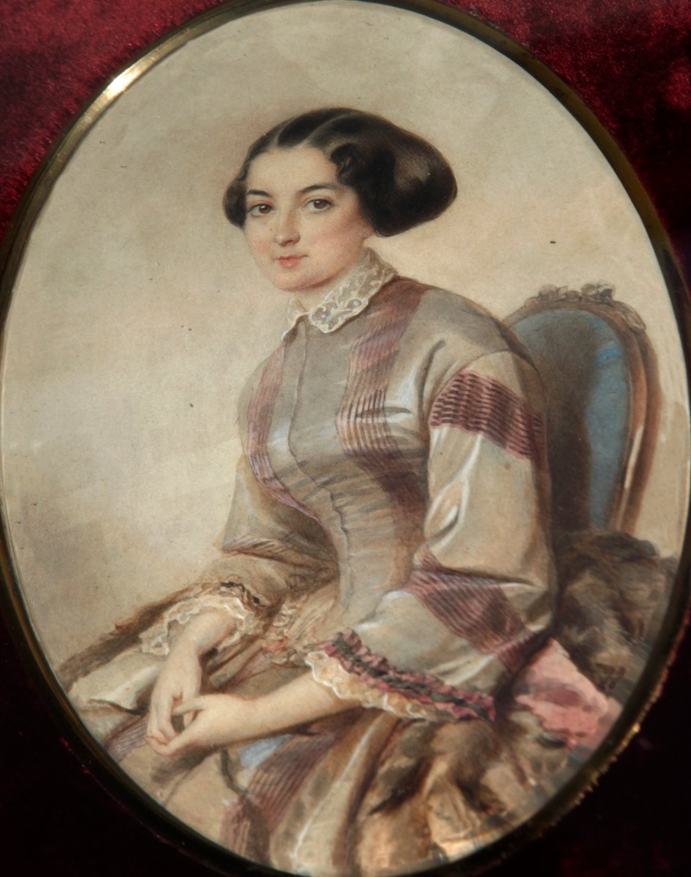 Retrato de la escritora Avdotya Panayeva, 1819-1893 de Unbekannt