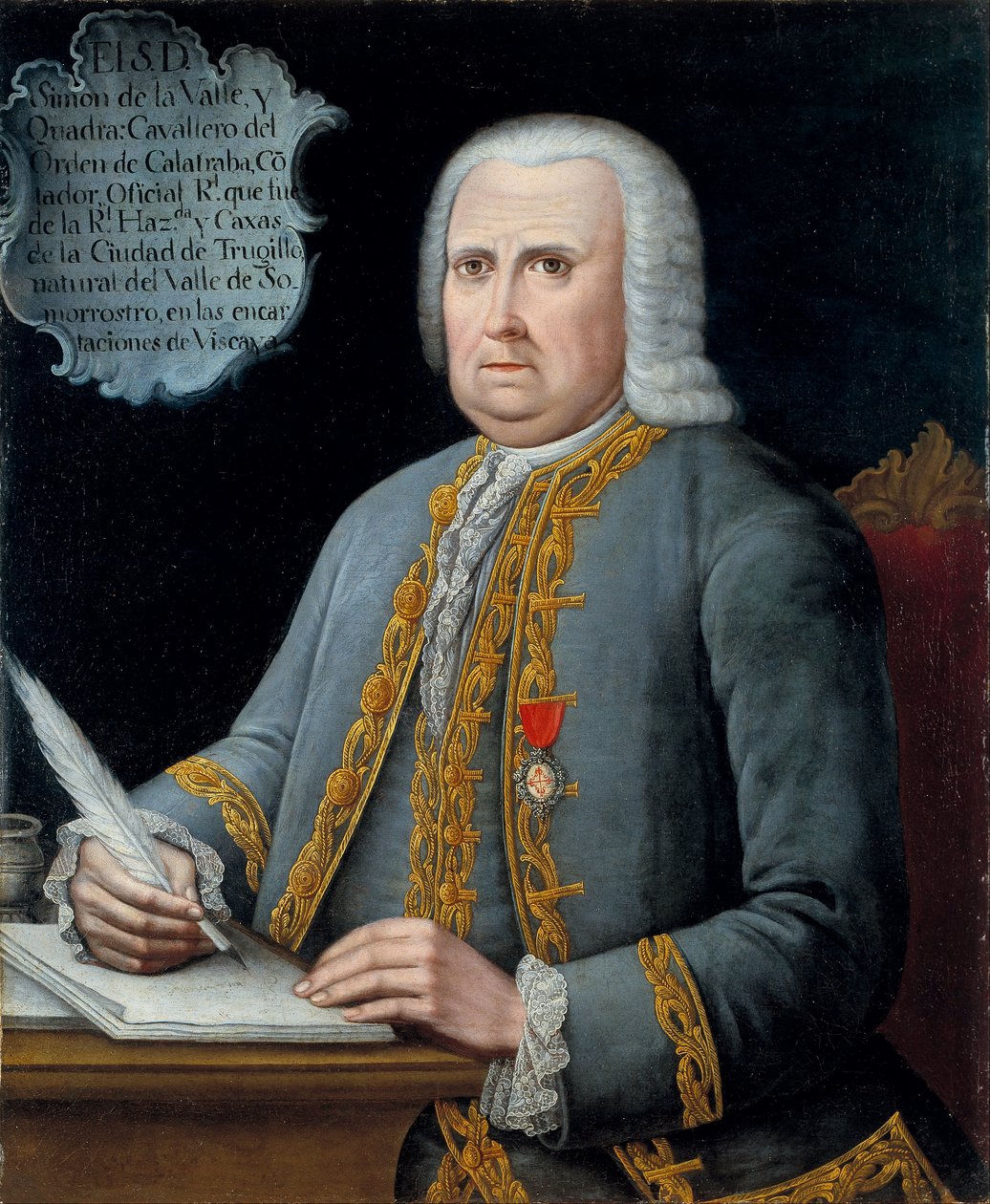 Retratos de Simón de la Valle y Cuadra de Unbekannt