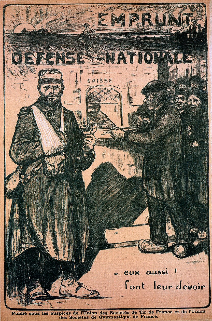 Póster en homenaje al esfuerzo de guerra, francés, Primera Guerra Mundial de Unbekannt