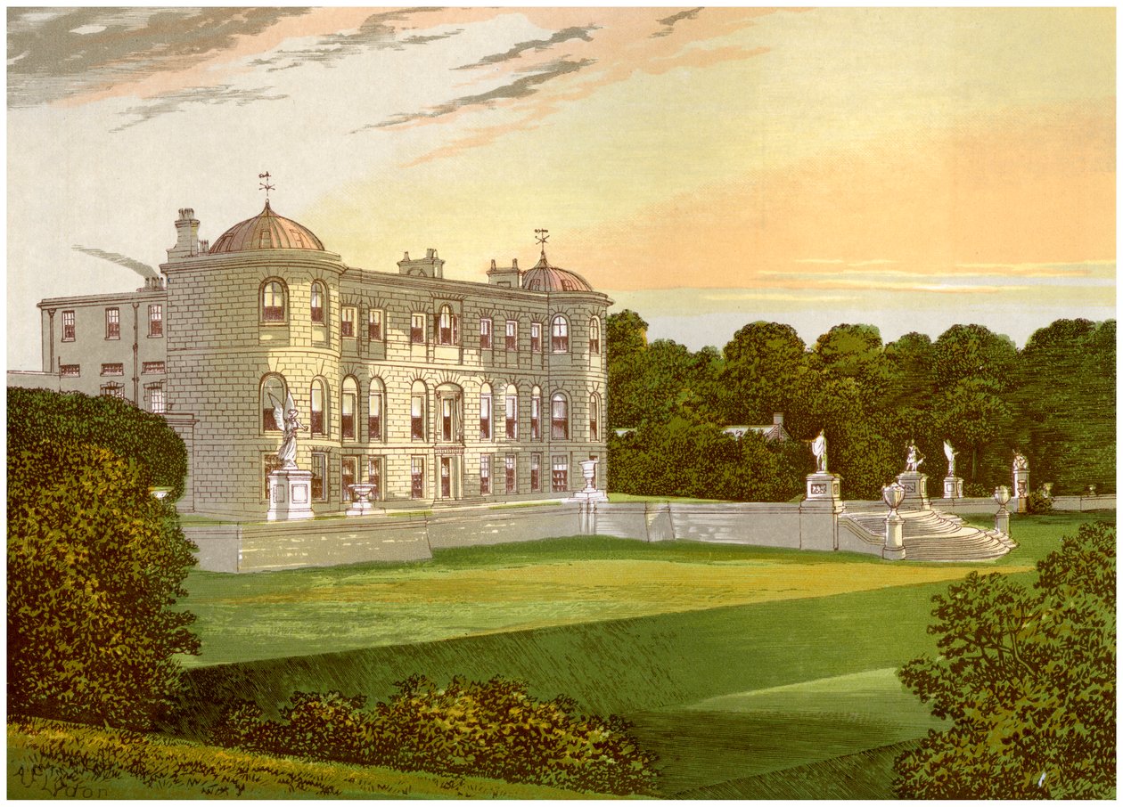 Powerscourt, Condado de Wicklow, Irlanda, hogar de Viscount Powerscourt, c1880 de Unbekannt