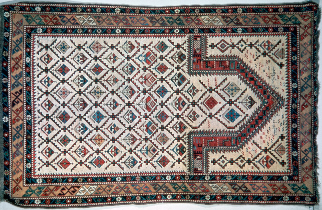 Alfombra de oración de Daguestán, Cáucaso de Unbekannt