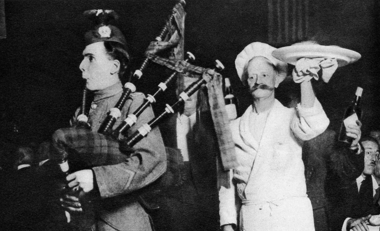 Presentación del haggis en un banquete caledonio, Londres, 1926-1927 de Unbekannt