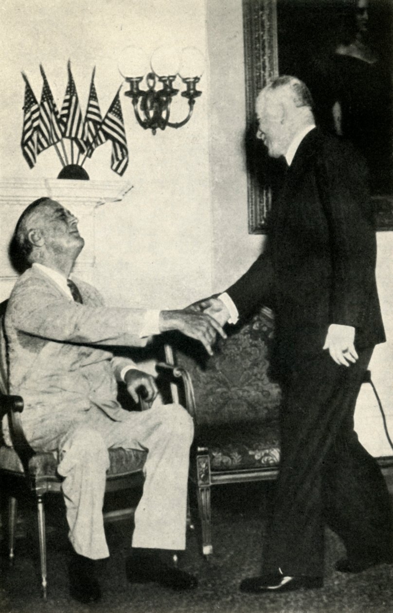 El presidente Benes visita a F. D. Roosevelt en 1942 de Unbekannt