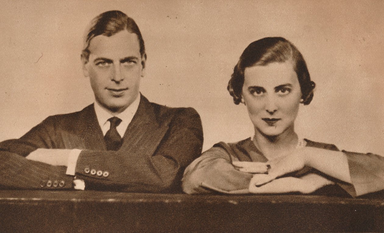 Príncipe George y Princesa Marina, comprometidos el 28 de agosto, 1934, 1935 de Unbekannt