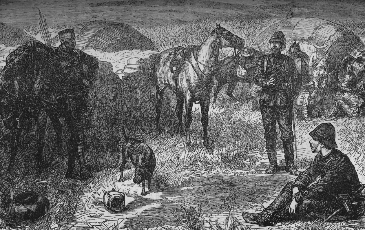 El Príncipe Luis Napoleón y su Partido Antes de la Sorpresa Zulú, c1880 de Unbekannt