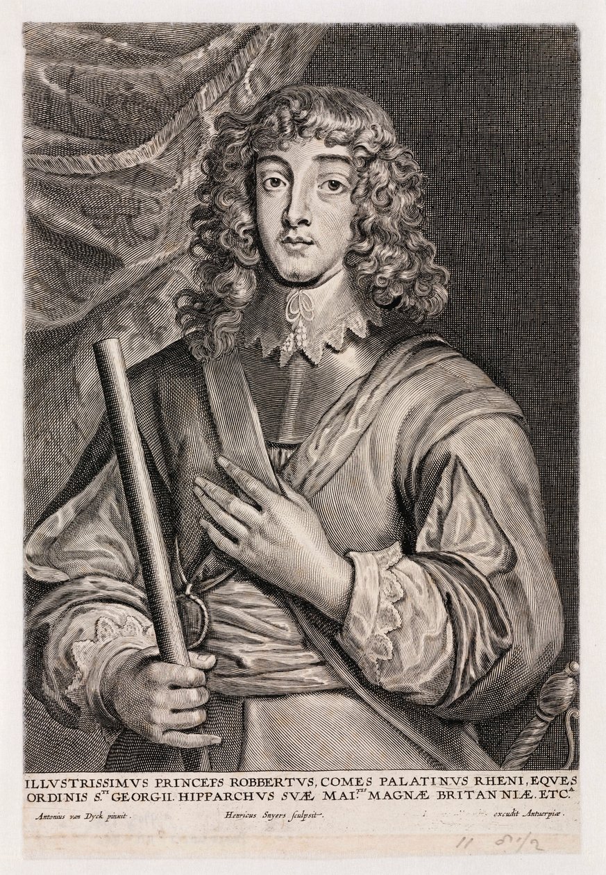 Príncipe Ruperto del Rin, oficial de caballería, c 1640 de Unbekannt