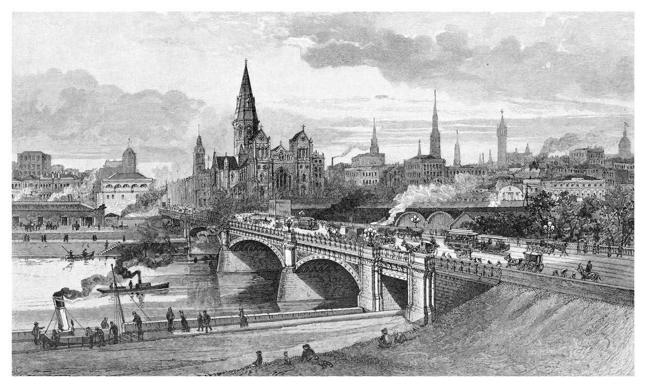 Puente de los Príncipes, Melbourne, Victoria, Australia, 1886 de Unbekannt