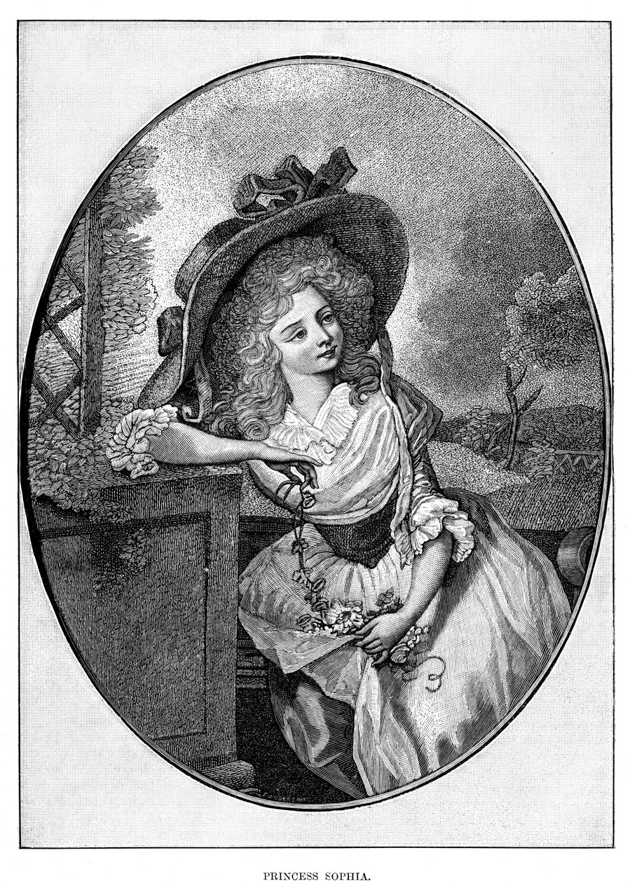 Princesa Sofía, quinta hija de Jorge III, siglo XIX de Unbekannt