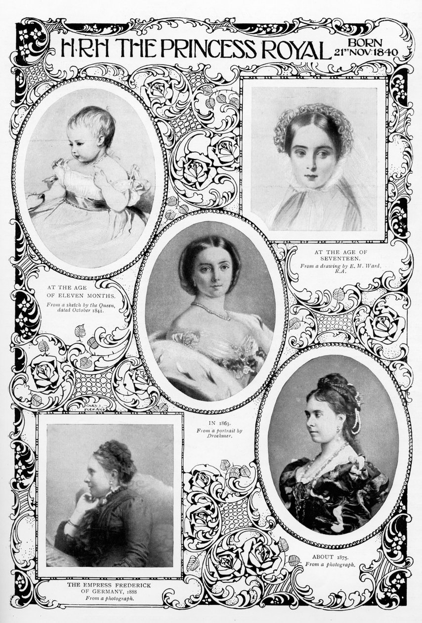 Princesa Victoria Adelaide Mary Louise, hija mayor de la Reina Victoria, finales del siglo XIX de Unbekannt