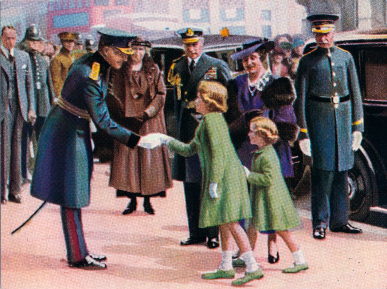 Princesas Isabel y Margarita c.1935 de Unbekannt