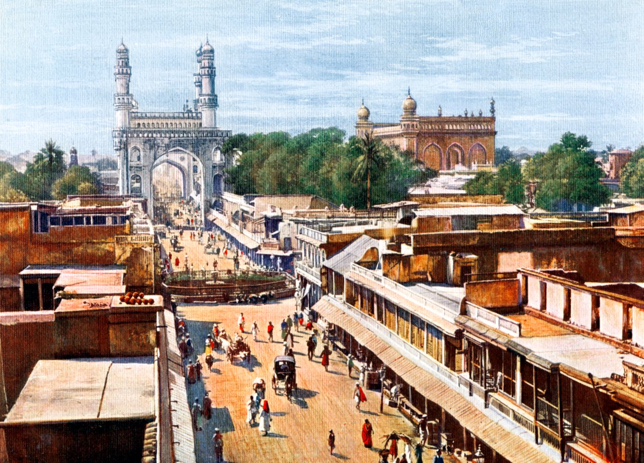 Entrada principal, Hyderabad, India, principios del siglo XX de Unbekannt