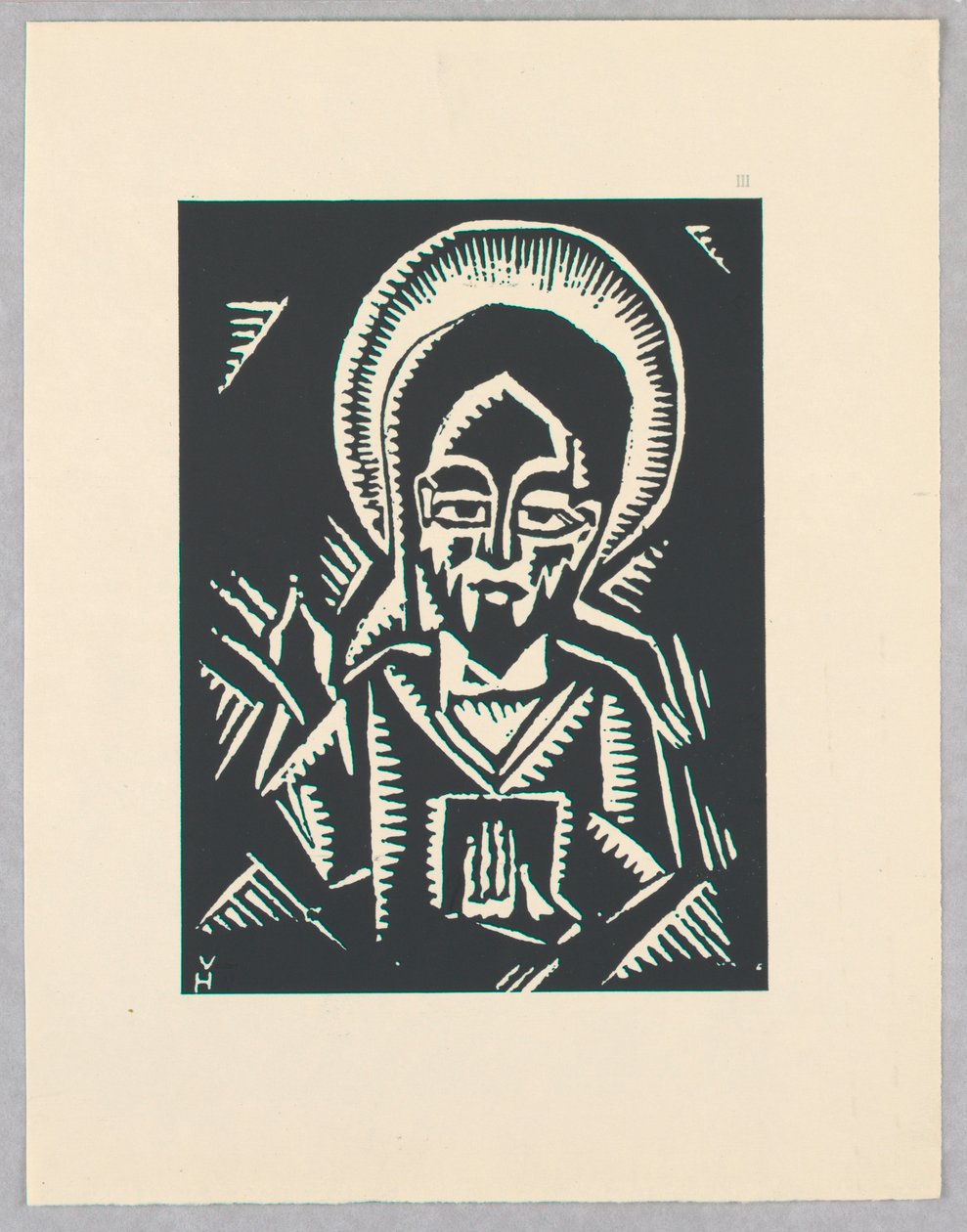 Impresión, Christos Zehajici, Cristo, Placa III, Etiopía, cili Christos, Madonna y Santos, como los vi en iluminaciones de antiguos códices etíopes Portfolio de Unbekannt