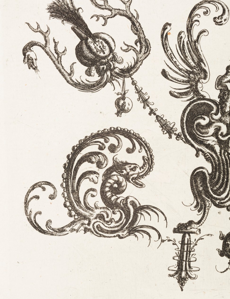 Impresión, Placa 48, de Neüw Grotteßken Buch (Nuevo libro grotesco), 1610 de Unbekannt