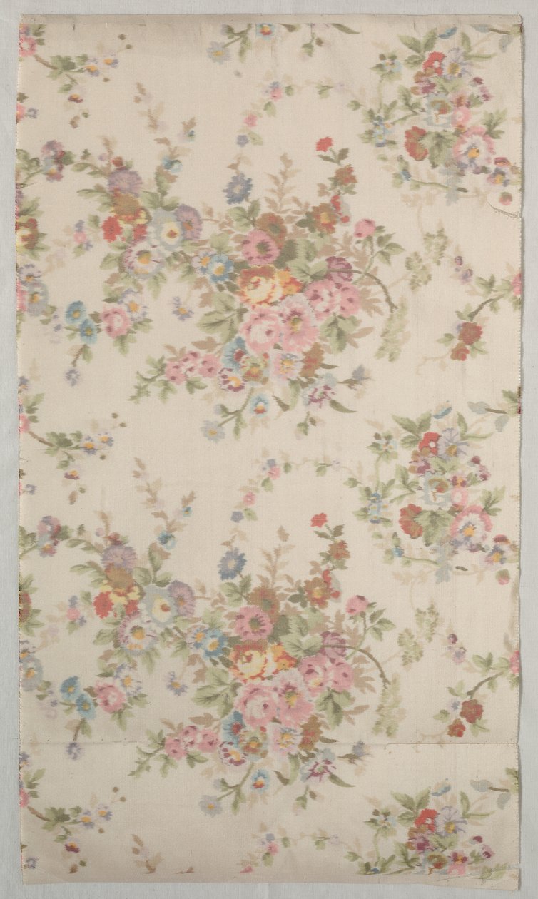 Seda impresa con diseño floral de Unbekannt