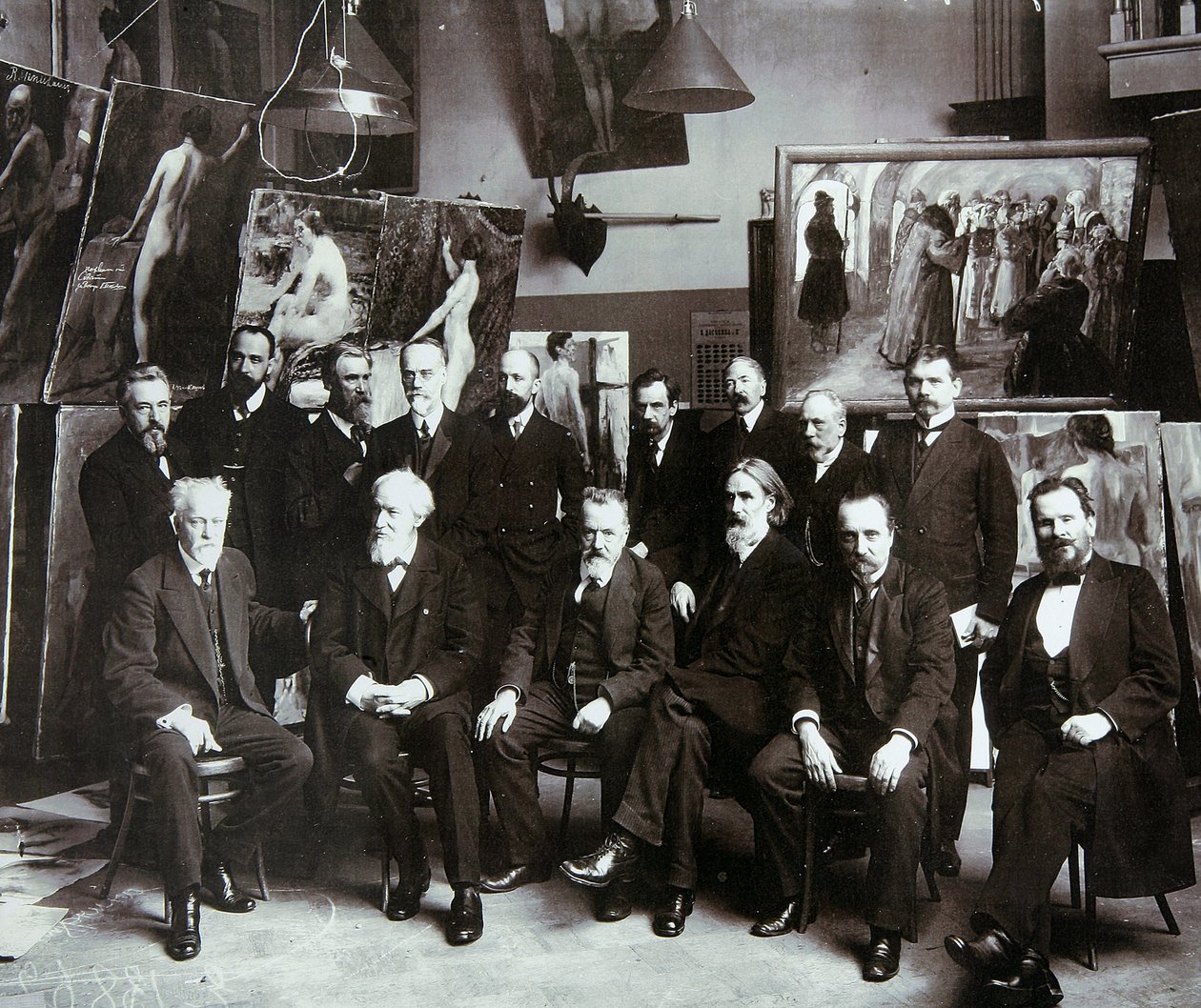 Profesores de la Academia Rusa de las Artes, 1913 de Unbekannt