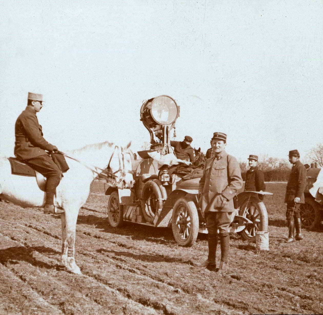 Proyector, Chalons, norte de Francia, c1914-c1918 de Unbekannt