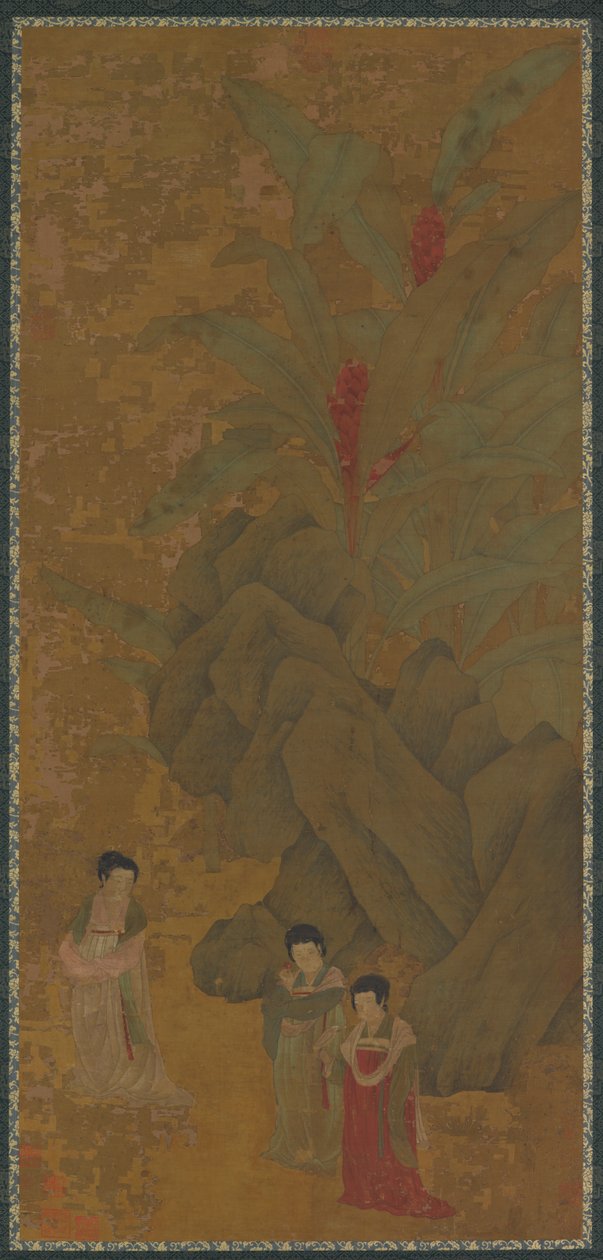 Damas paseando, probablemente dinastía Yuan, siglo XIV de Unbekannt