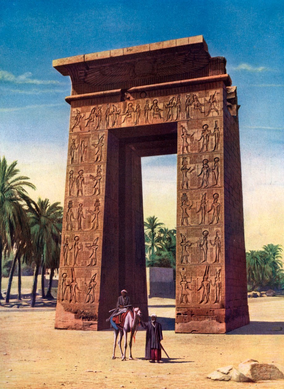 Propylon del tercer Ptolomeo en Karnak, Egipto de Unbekannt