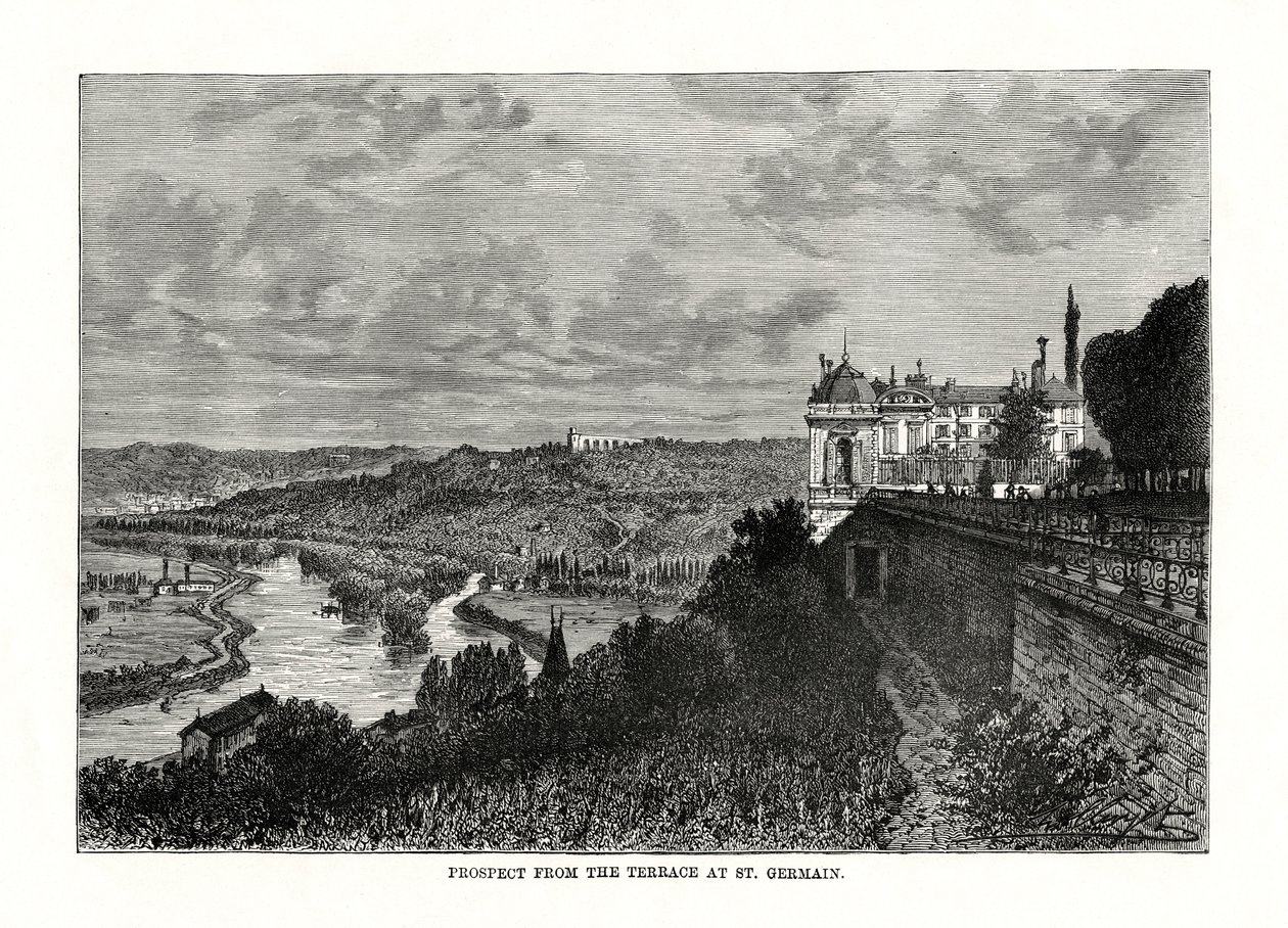 Vista desde la Terraza en St Germain, Francia, 1879 de Unbekannt