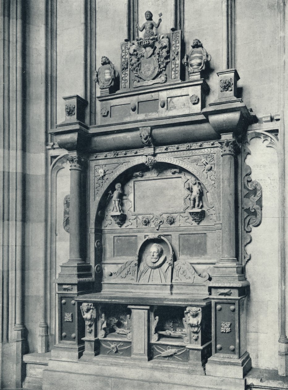 Tumba del preboste Murray 1624 en el extremo este de la capilla, 1926 de Unbekannt