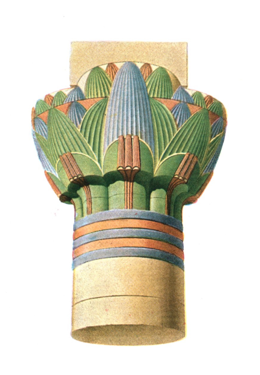 Capitel ptolemaico, Edfu, Egipto de Unbekannt
