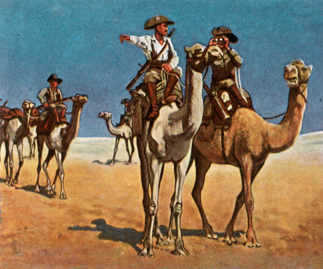 Persiguiendo a los Simon-Copper-Hottentotts en el desierto de Kalahari, 16 de marzo de 1908, 1936 de Unbekannt