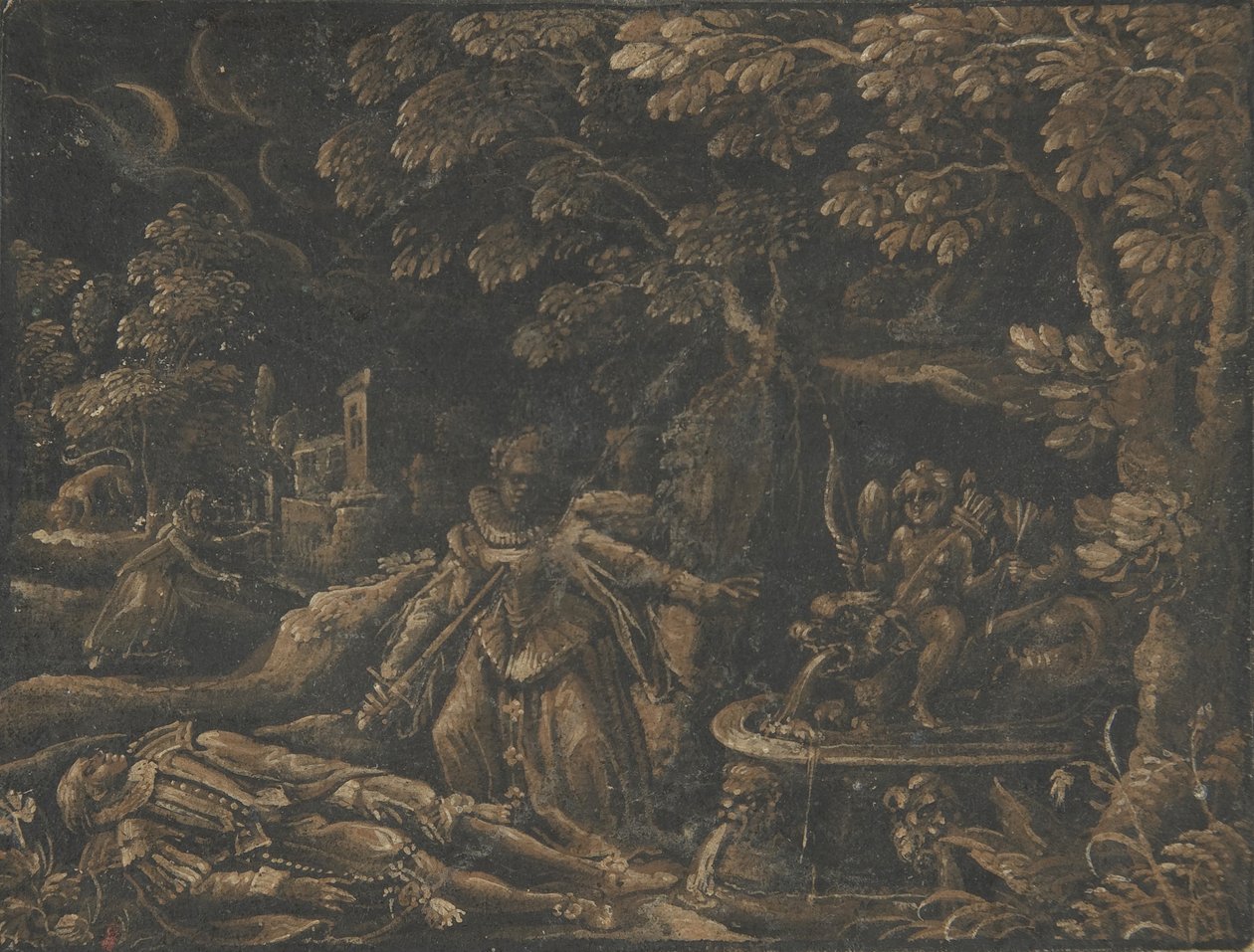 Píramo y Tisbe, ca. 1580 de Unbekannt
