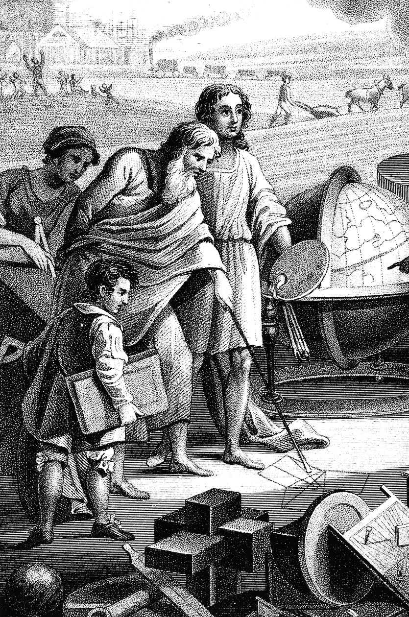 Pitágoras, matemático y filósofo griego antiguo de Unbekannt