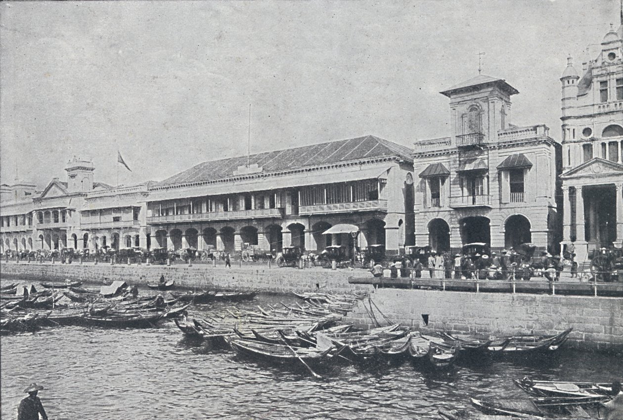 Muelle en Singapur, 1924 de Unbekannt