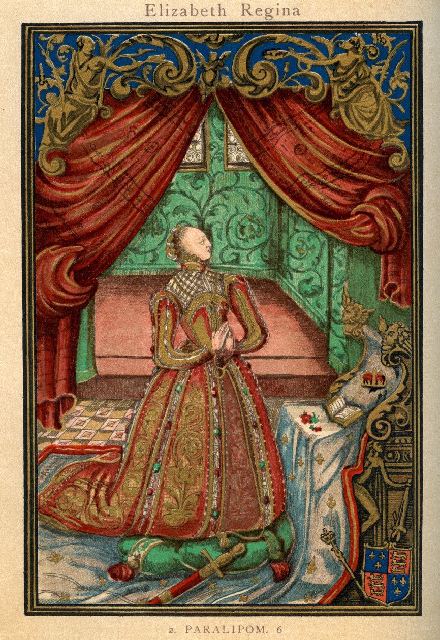 Reina Isabel I en oración, 1569, 1893 de Unbekannt
