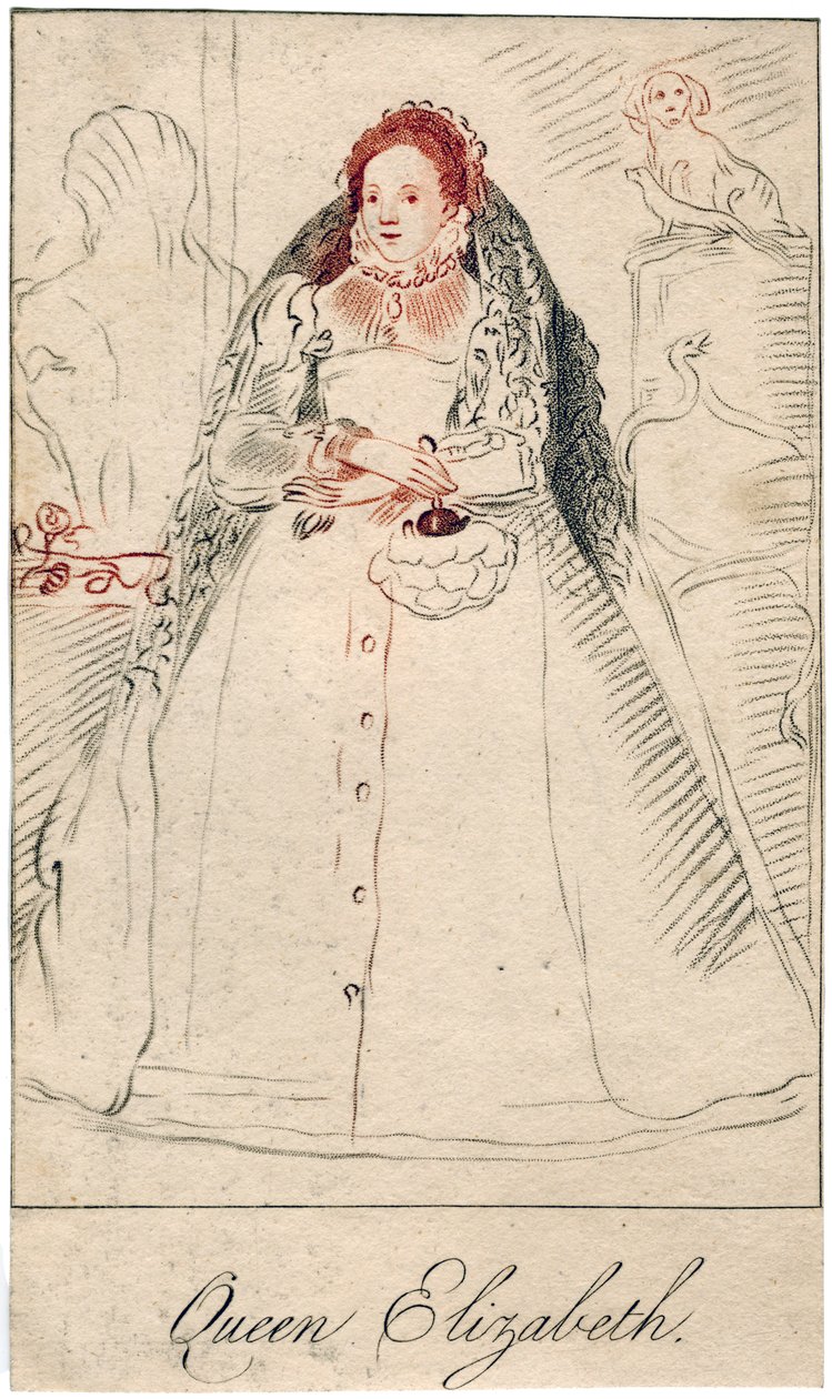 Reina Isabel I de Inglaterra, 1533-1603 de Unbekannt