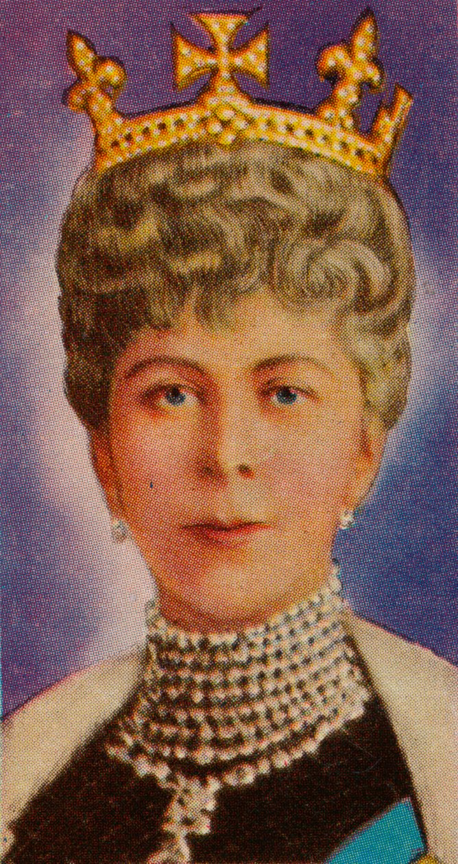 Reina María, consorte del Rey Jorge V, en su primera Apertura Estatal del Parlamento, 1911 de Unbekannt