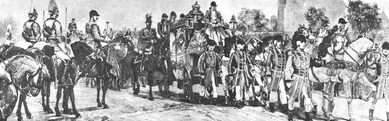 Última apertura del Parlamento de la Reina Victoria, La procesión en el Mall de Unbekannt