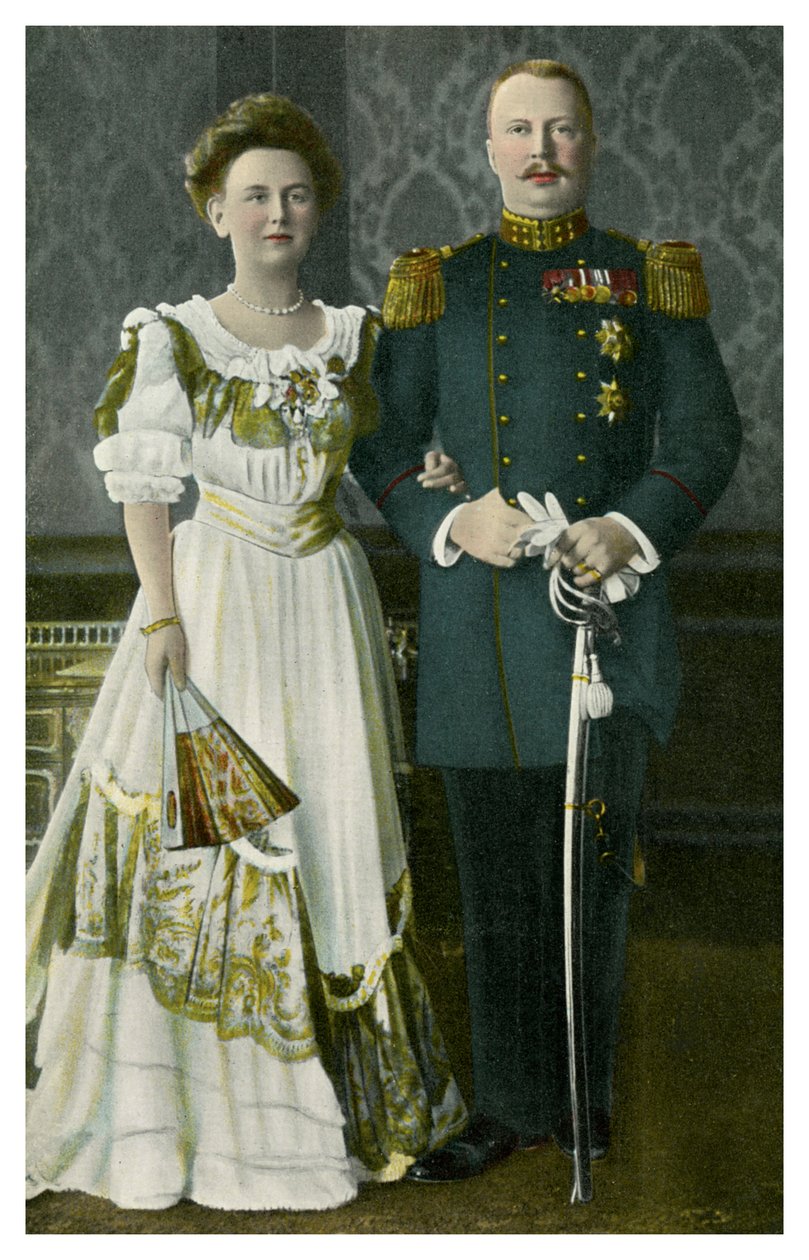 Reina Guillermina y el Príncipe Enrique de los Países Bajos, c1900s-c1910s de Unbekannt