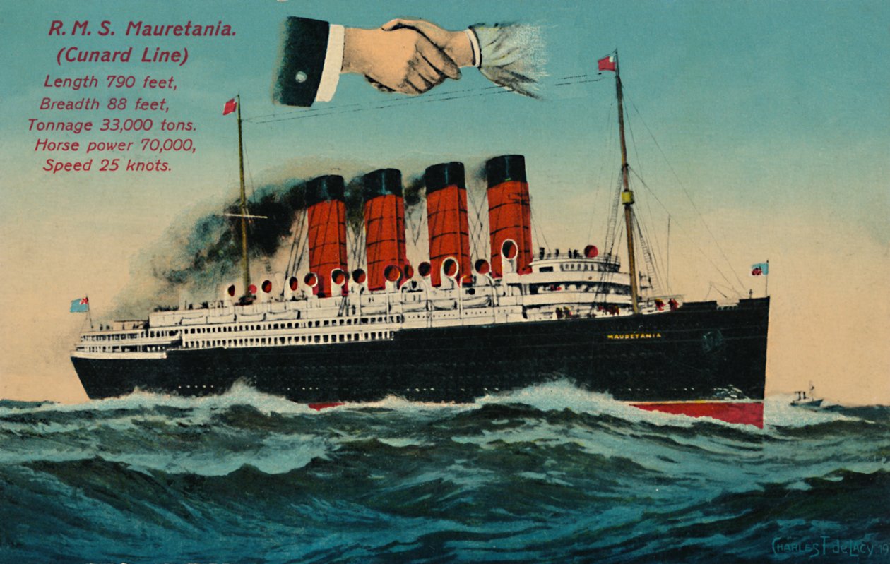 R.M.S. Mauretania. Línea Cunard, c. 1930s de Unbekannt
