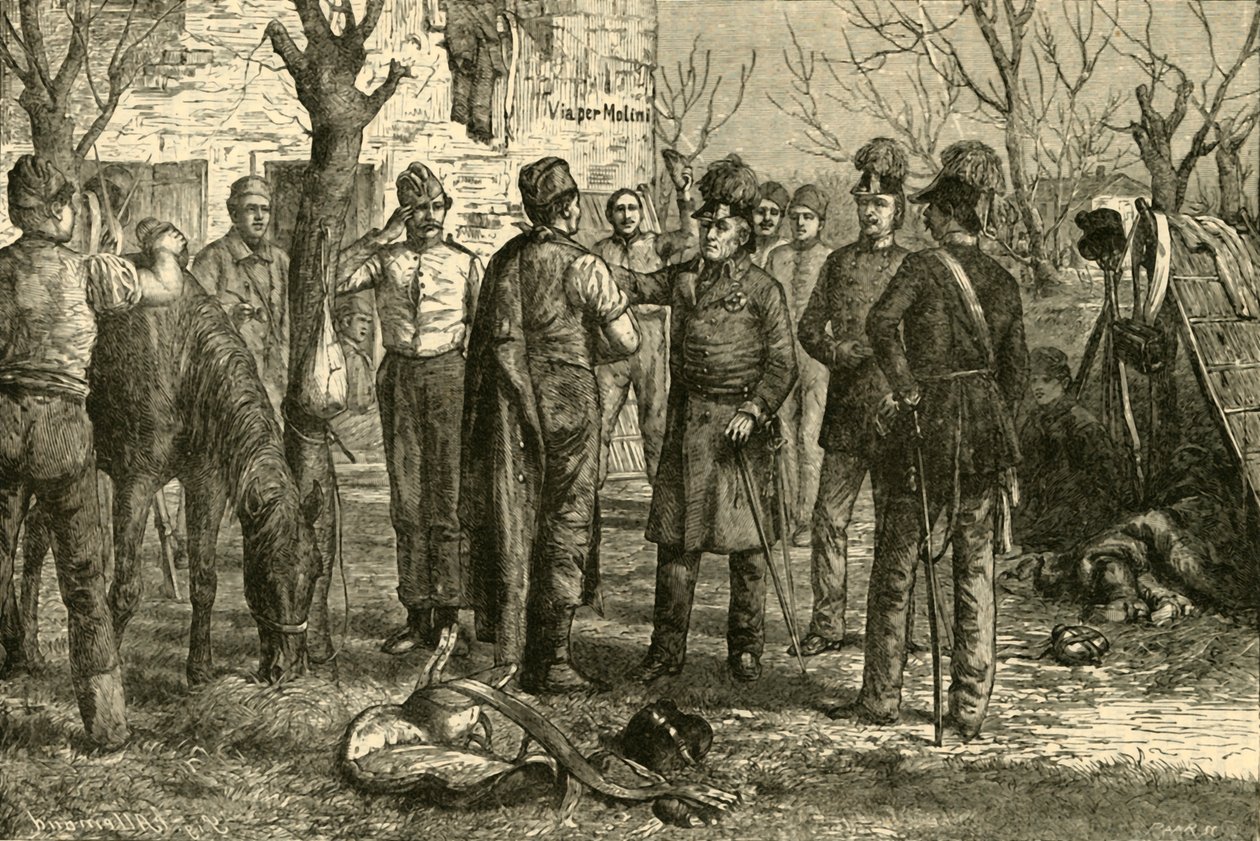 Radetsky después de la victoria en Novara 1849, 1890 de Unbekannt