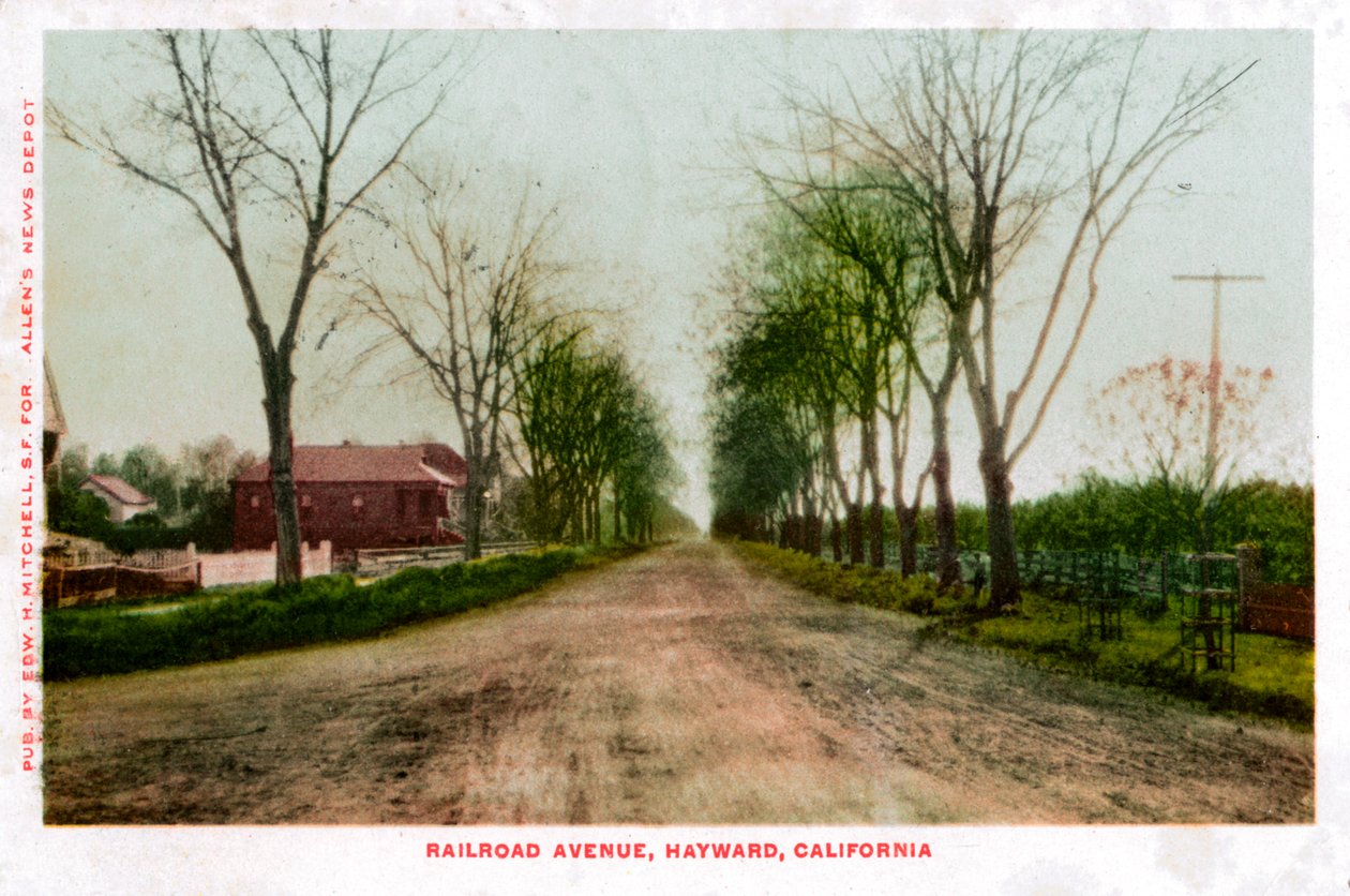 Avenida del Ferrocarril, Hayward, California, 1905 de Unbekannt
