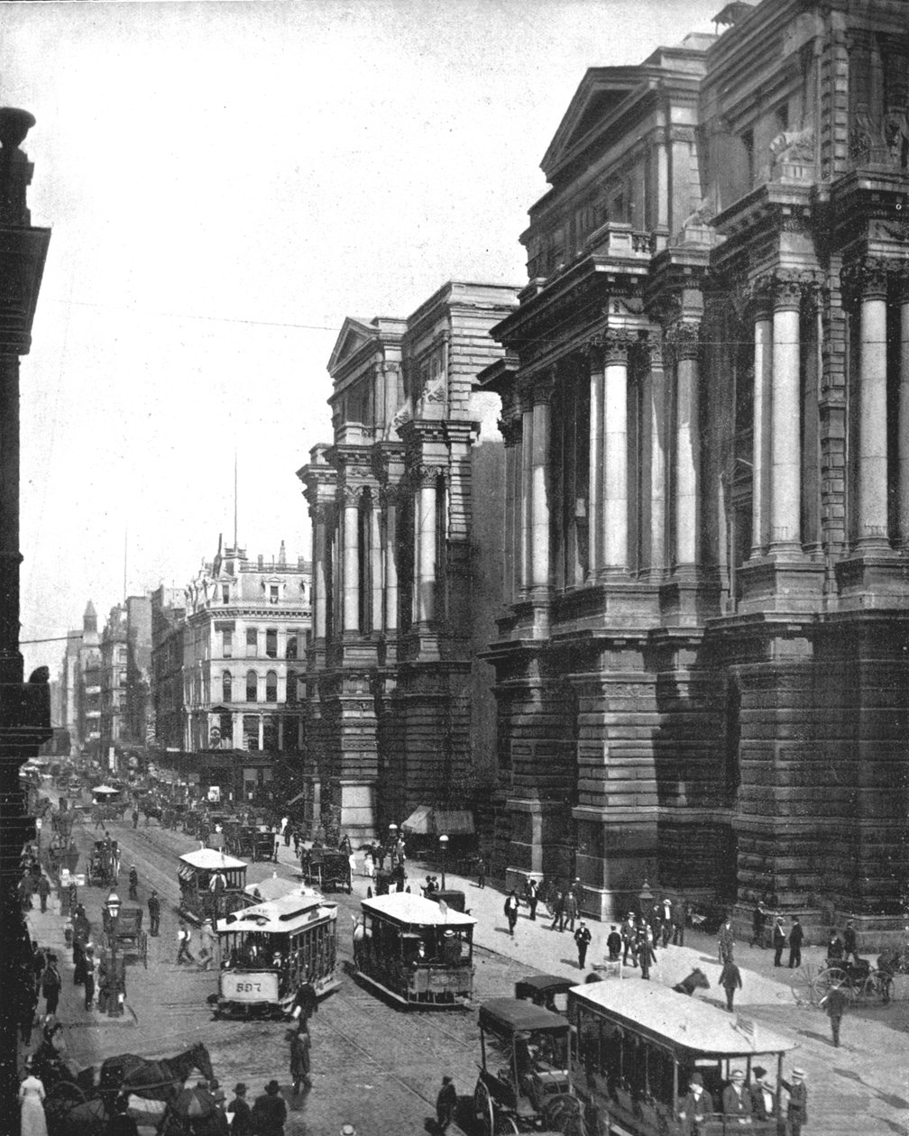Calle Randolph, Chicago, Illinois, EE.UU., c1900 de Unbekannt