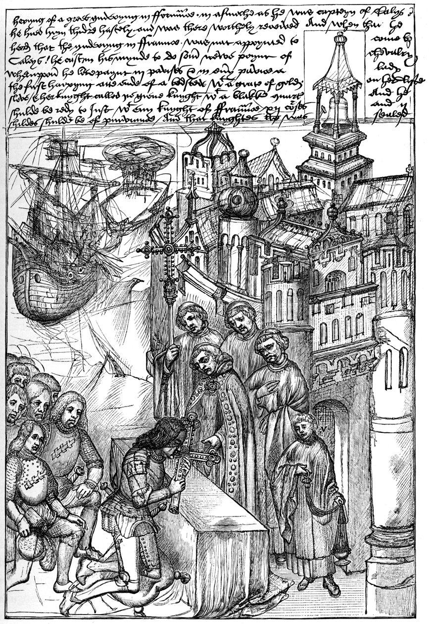 Recepción de Richard de Beauchamp, Conde de Warwick, siglo XV de Unbekannt