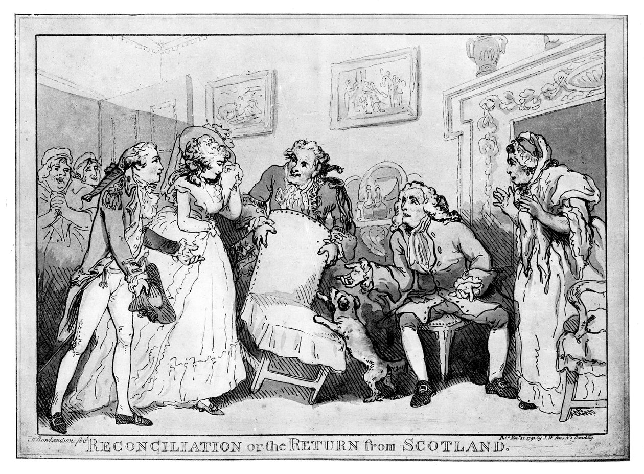 Reconciliación o el regreso de Escocia, finales del siglo XVIII de Unbekannt
